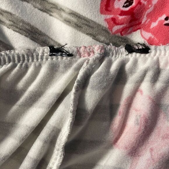 Floral Pajama Pants Medium Stripped - Picture 5 of 6